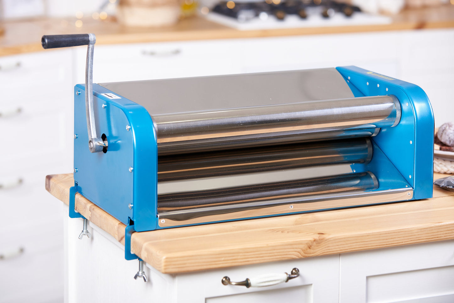 Laminoir à pâte manuel – Laminoir à pâte de précision pour pizza, pâtisserie, fondant et plus encore – Portable et durable pour la maison et l'entreprise