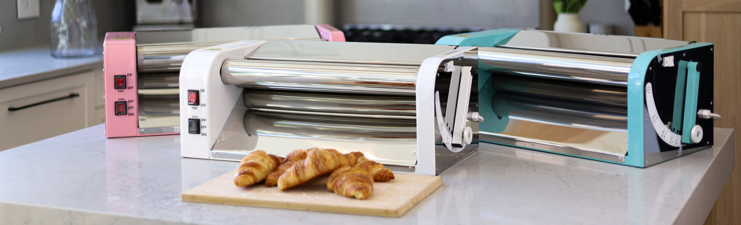 Laminadora de masa eléctrica: máquina para amasar de alta capacidad para pizza, pasteles y más, ideal para cocinas domésticas y comerciales