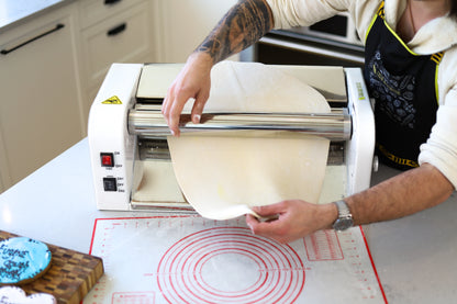 Laminadora de masa eléctrica: máquina para amasar de alta capacidad para pizza, pasteles y más, ideal para cocinas domésticas y comerciales