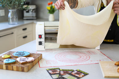Laminadora de masa eléctrica: máquina para amasar de alta capacidad para pizza, pasteles y más, ideal para cocinas domésticas y comerciales