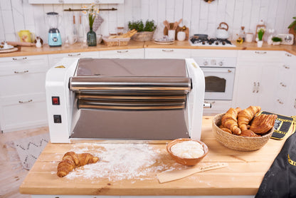 Laminoir à pâte électrique – Machine à laminer la pâte à grande capacité pour pizza, pâtisserie et plus encore – Idéal pour les cuisines domestiques et commerciales